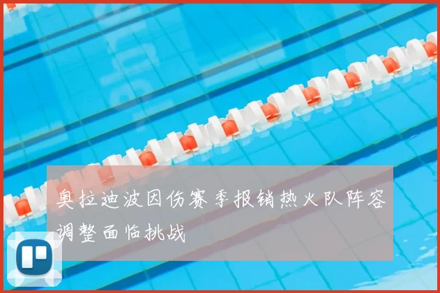 奥拉迪波因伤赛季报销热火队阵容调整面临挑战